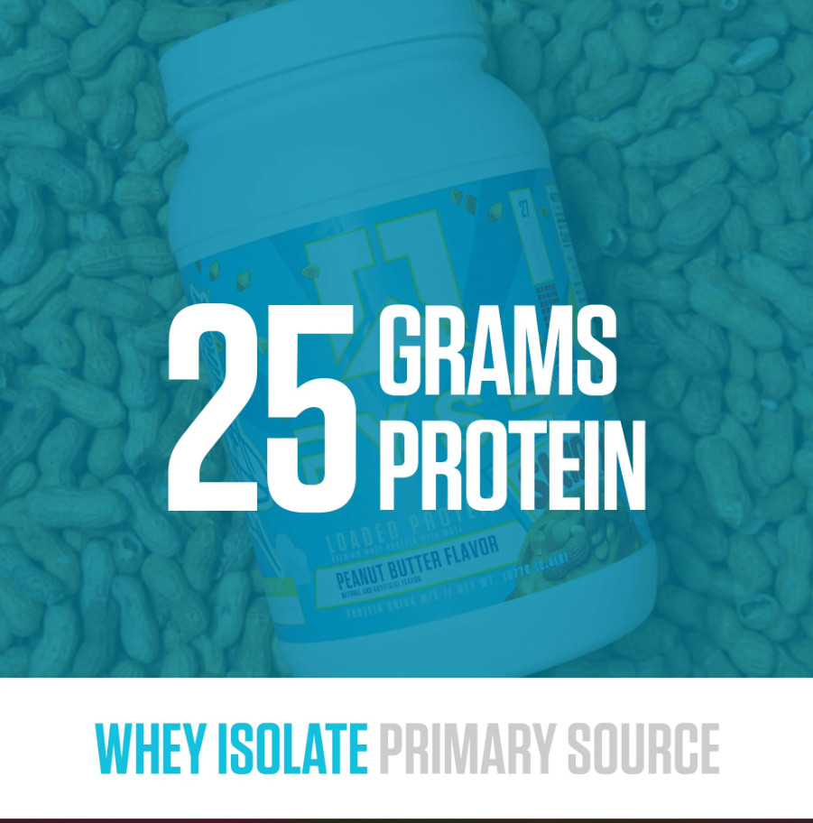 RYSE Loaded Protein Powder – Skippy Peanut Butter – 27 Servings