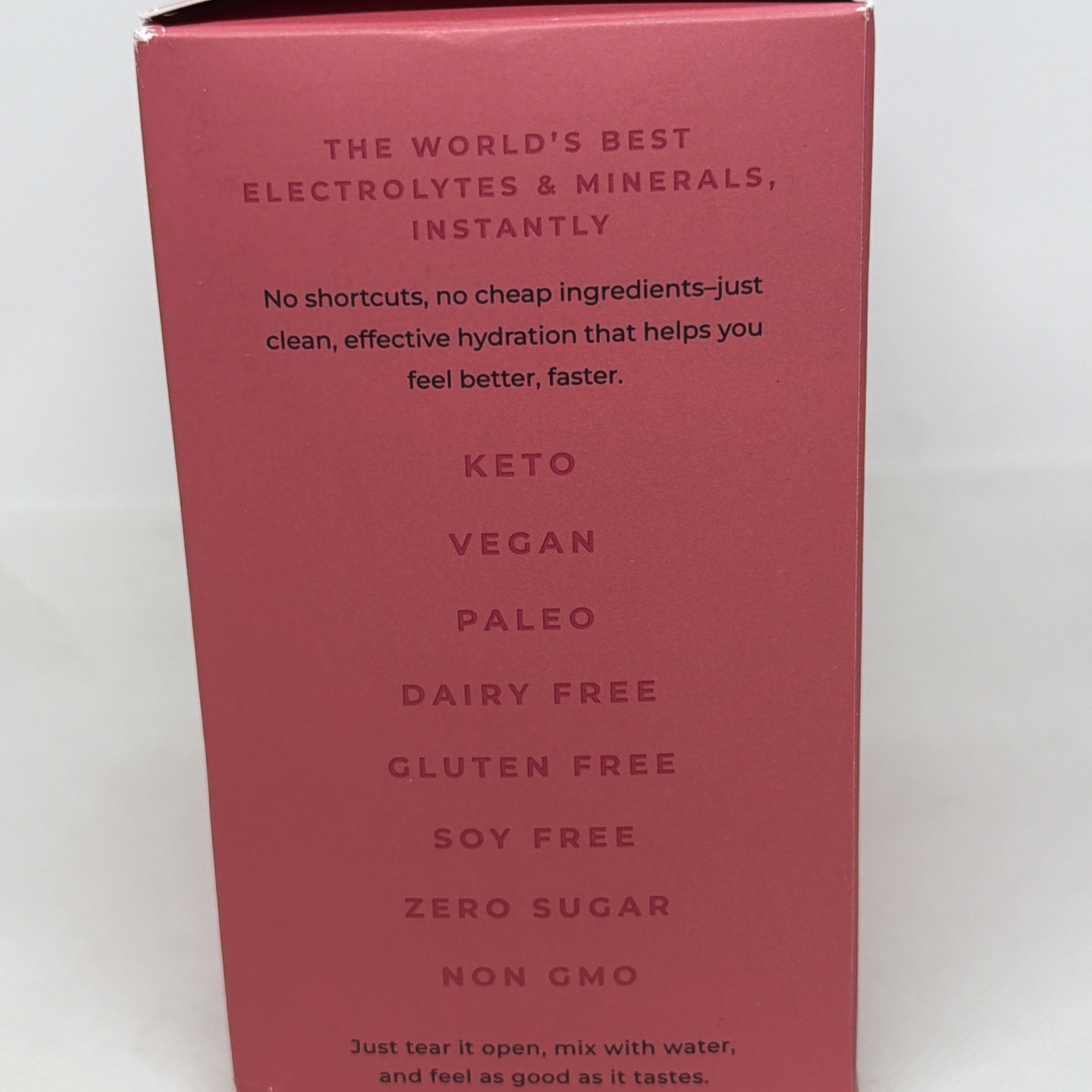 Instant Hydration Electrolyte Drink Mix Raspberry 30 Stick Zero Sugar New $55