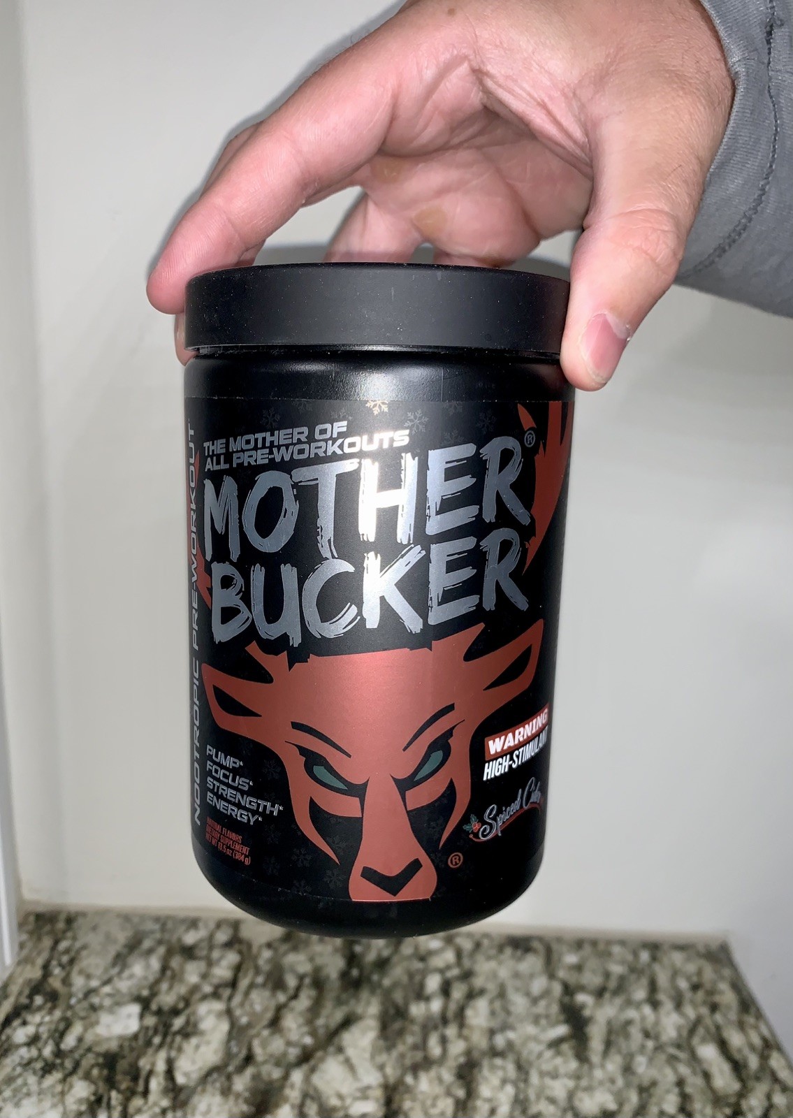 Bucked Up Mother Bucker Preworkout Powder – Limited Spiced Cider Flavor – 09/27
