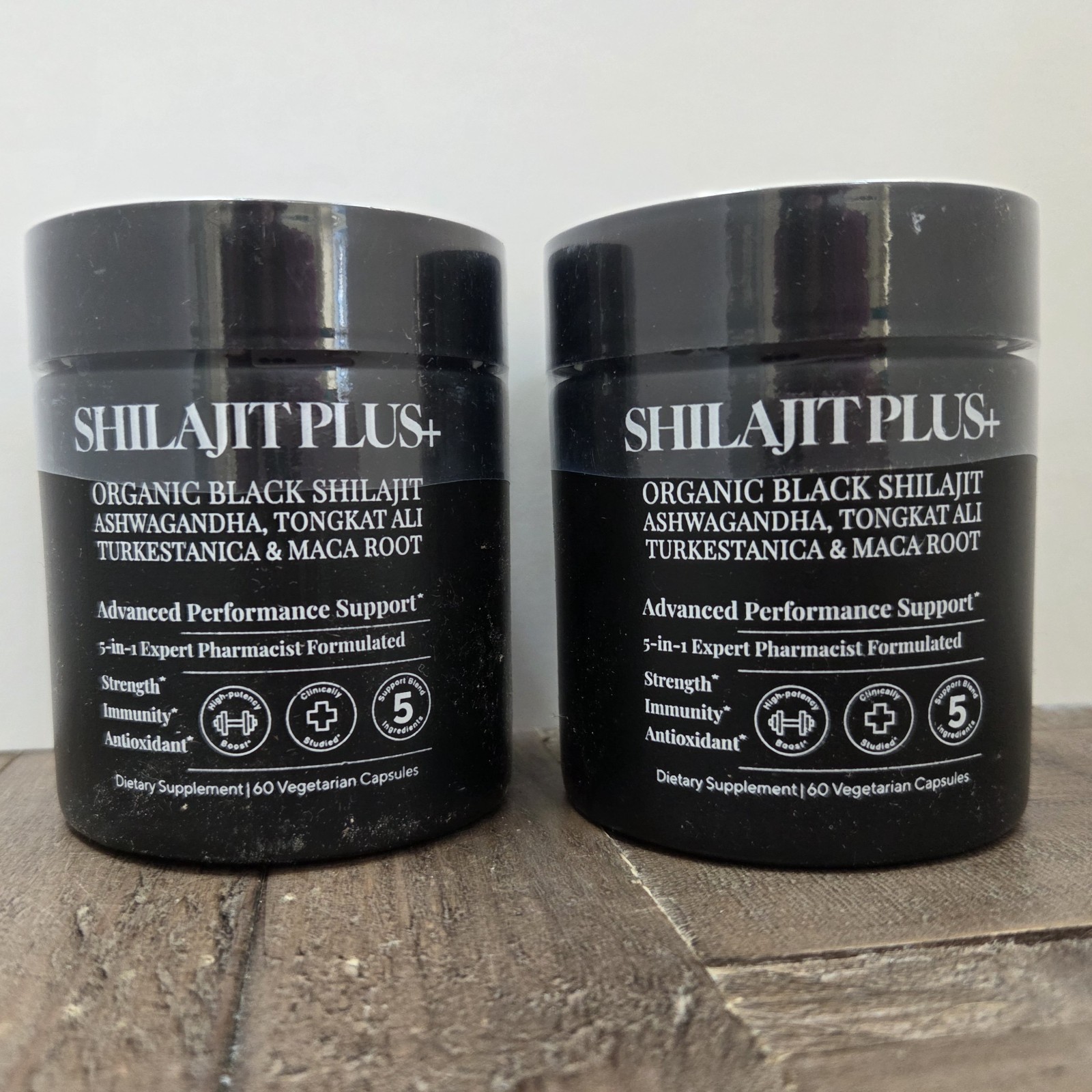 TWO PACK Highest Potency Black Shilajit for Men – Natural Test Booster