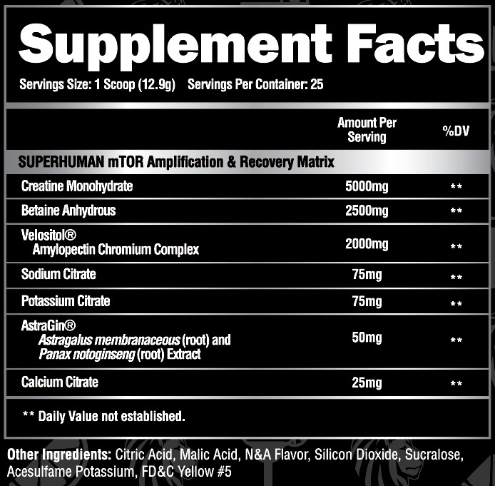 Alpha Lion Super Human Post Workout Recovery Creatine 25 Servings 3 Flavors New