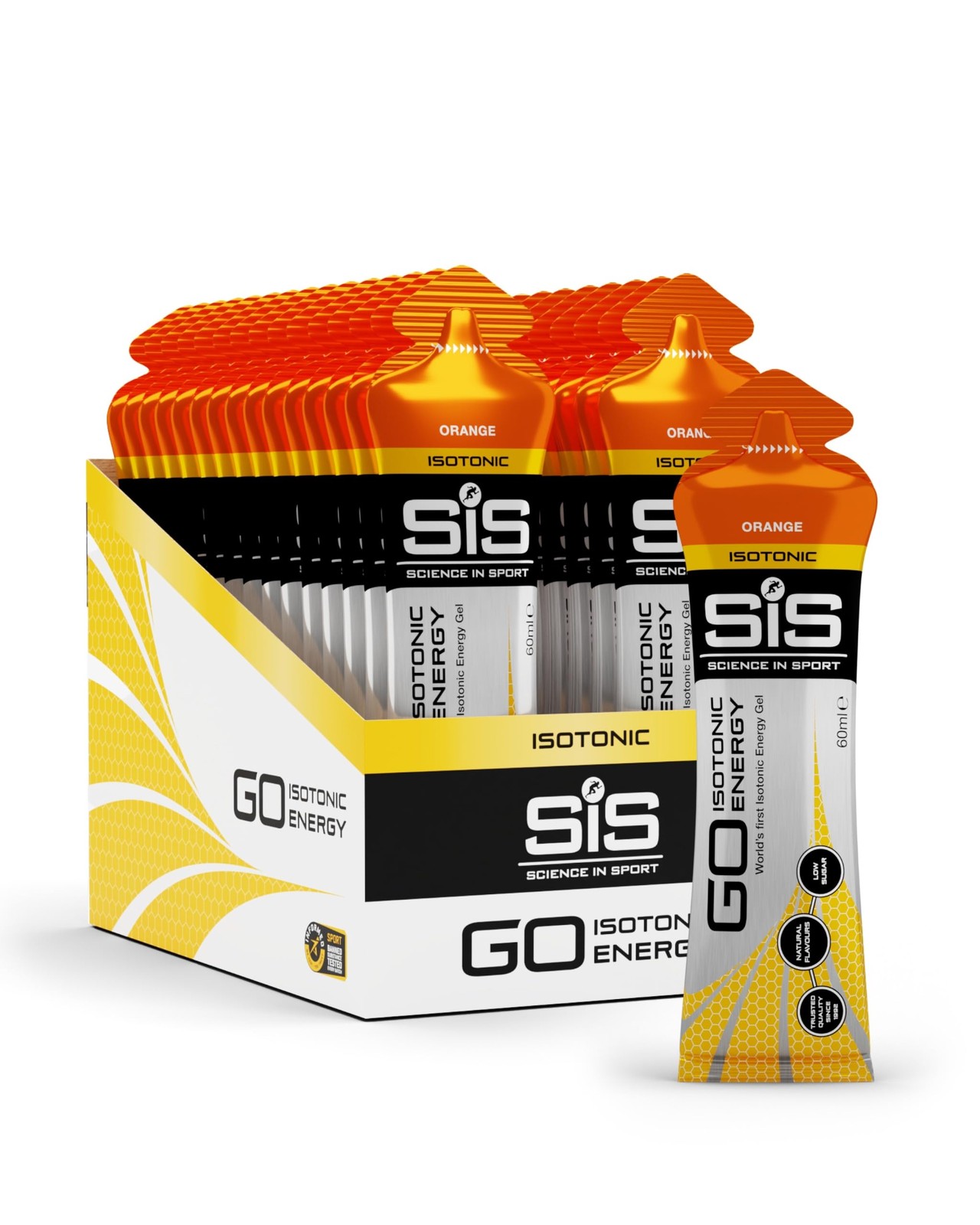 Science in Sport GO Isotonic Energy Gel – 60 Fl Oz (Pack of 1), Orange