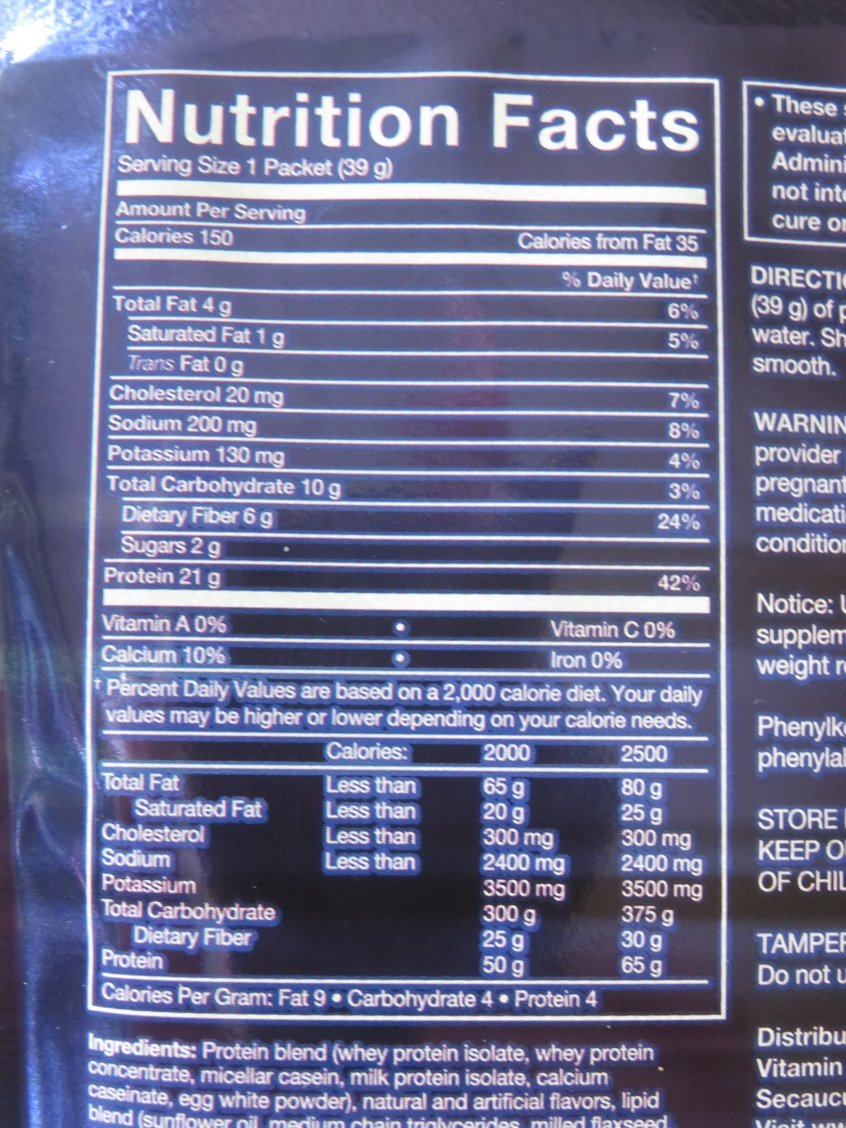 (8) Count Lot Bodytech Hexatein-SR 6-Protein Blend Cookies & Cream 1.4 Oz Each