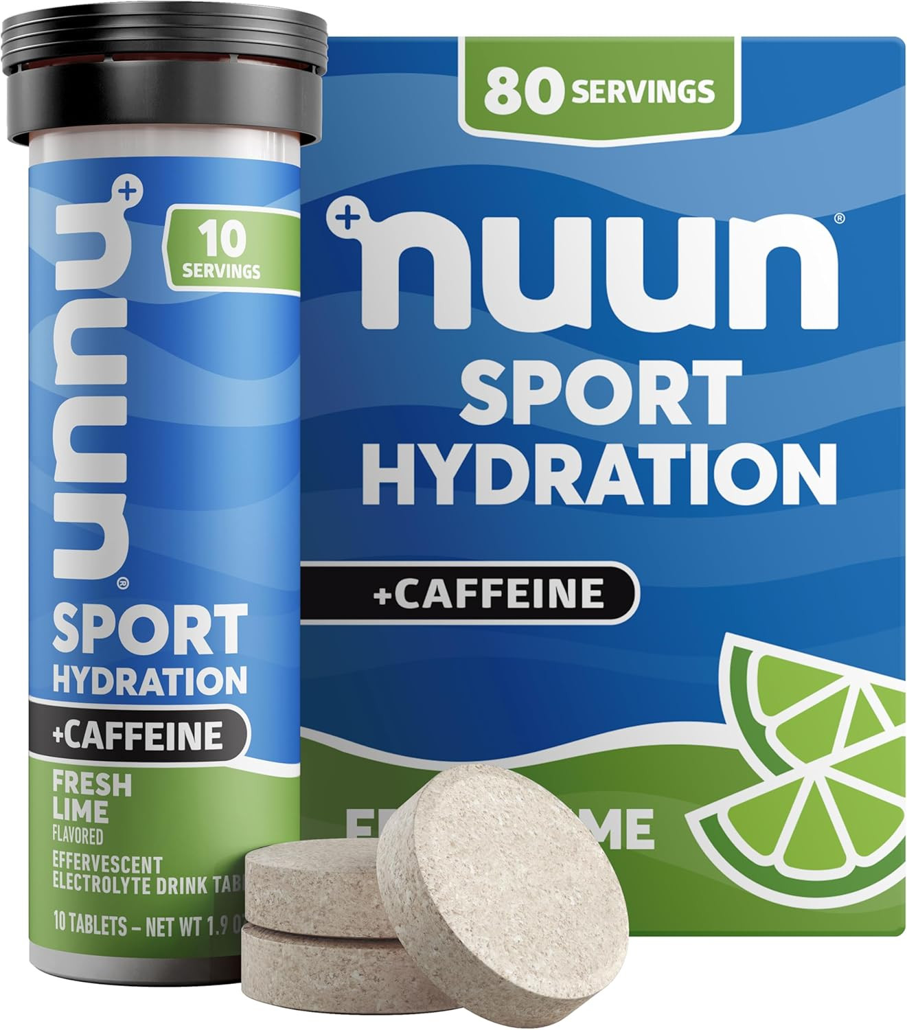 Nuun, Electrolyte Drink Tabs Energy Fresh Lime, 8 Count, 1.9 Ounce