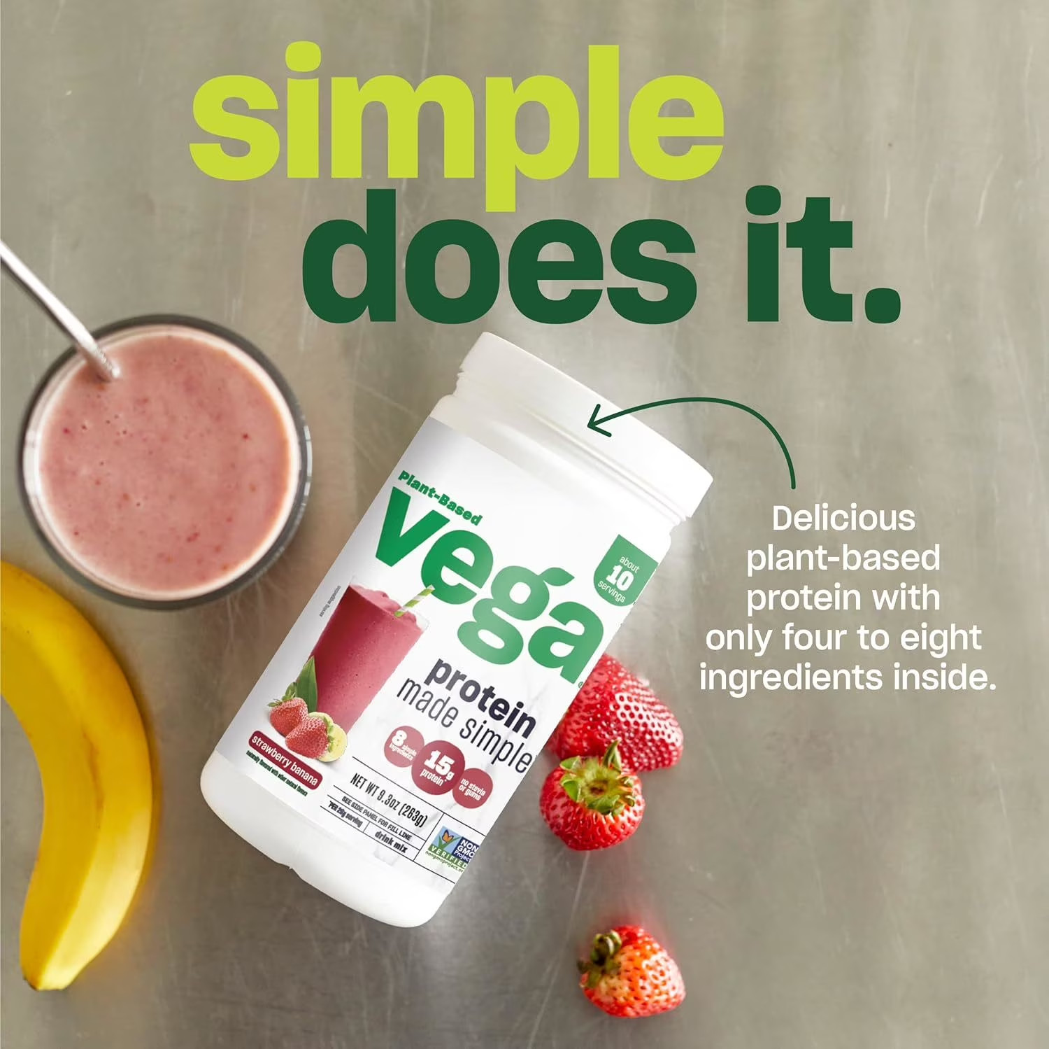 Sport, Plant-Based Pre-Workout, Strawberry Lemonade, 1 Lb 0.1 Oz (455 G)