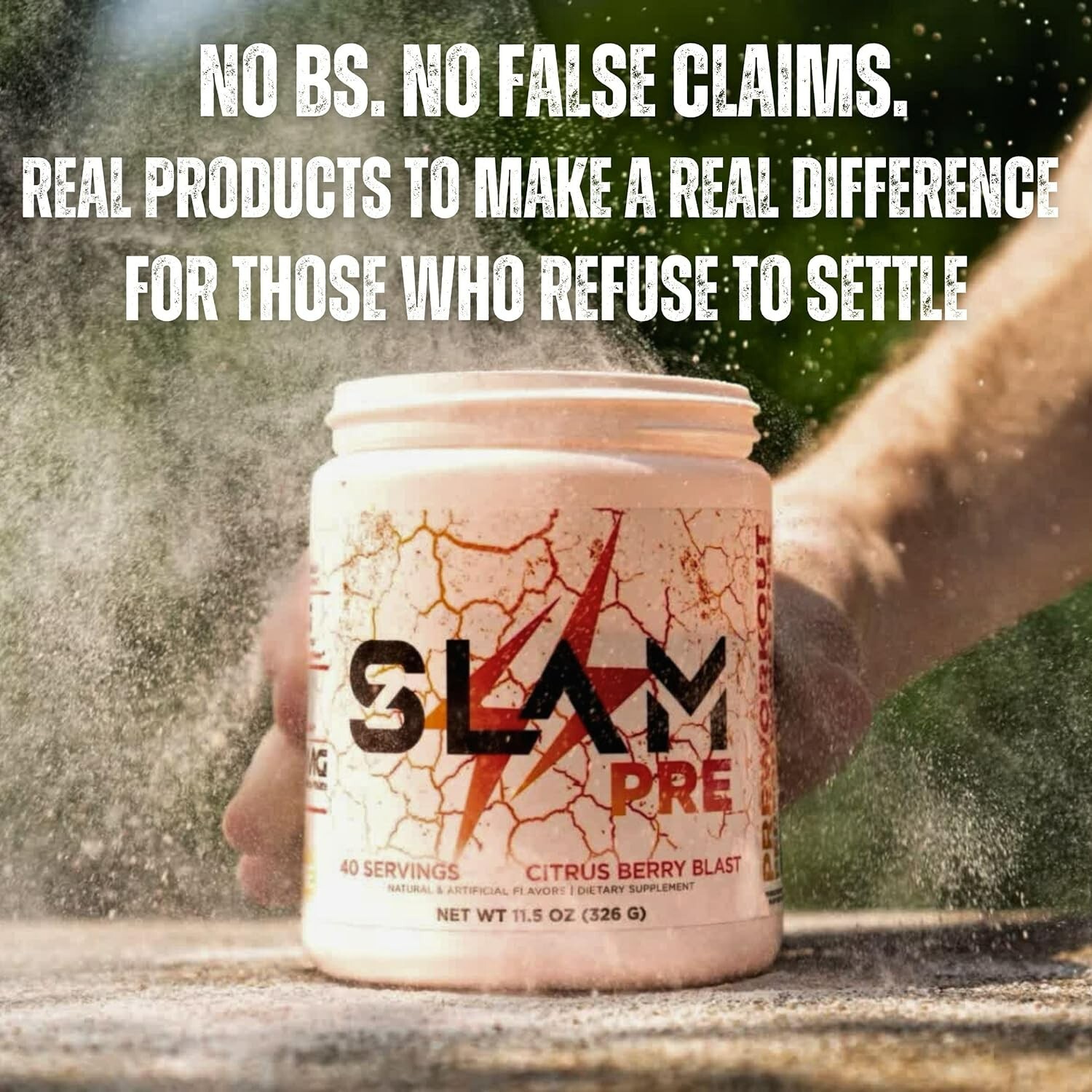 Slam Fuel Slam Pre Workout Powder Fully Dosed Increased Endurance/Energy