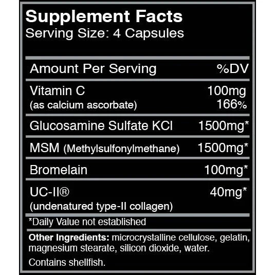 Myogenix Joint and Tissue Repair UC-II Max Strength Joint Formula 180 Capsules