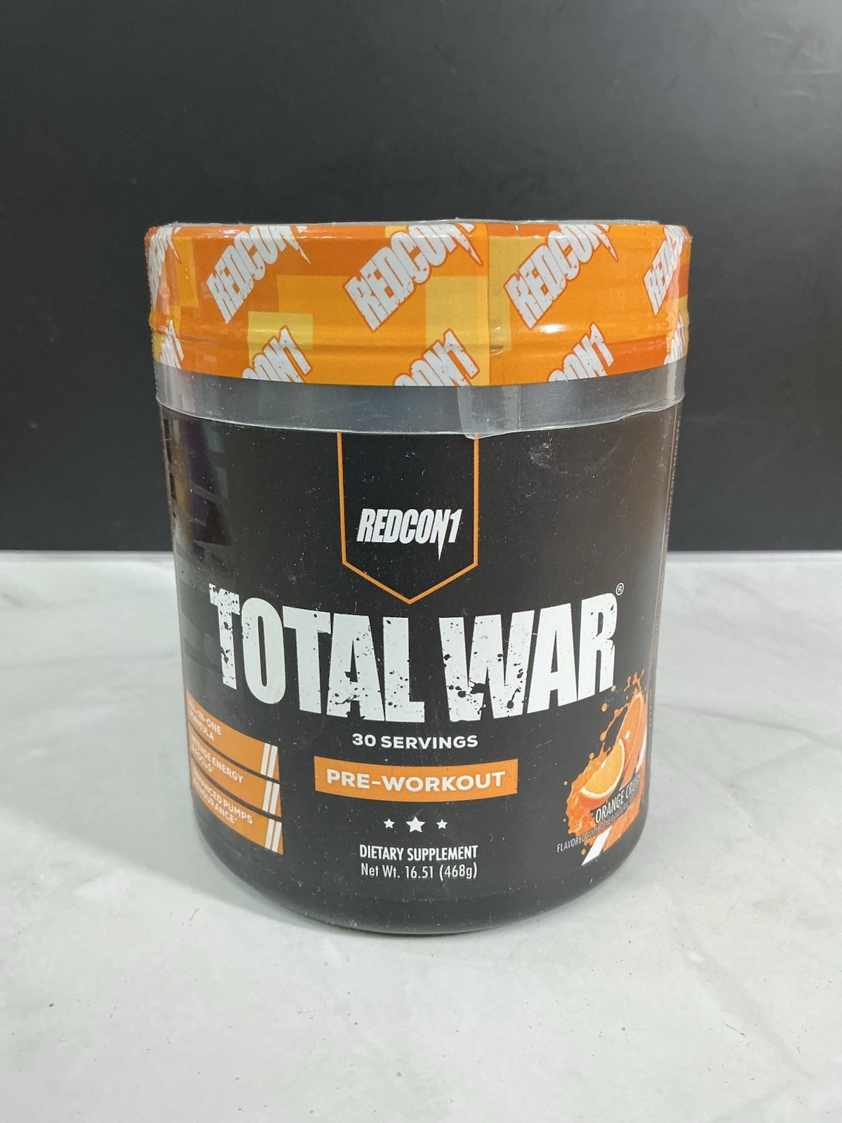 REDCON1 TOTAL WAR PREWORKOUT 30 Servings Sustained Energy Endurance Pumps Focus
