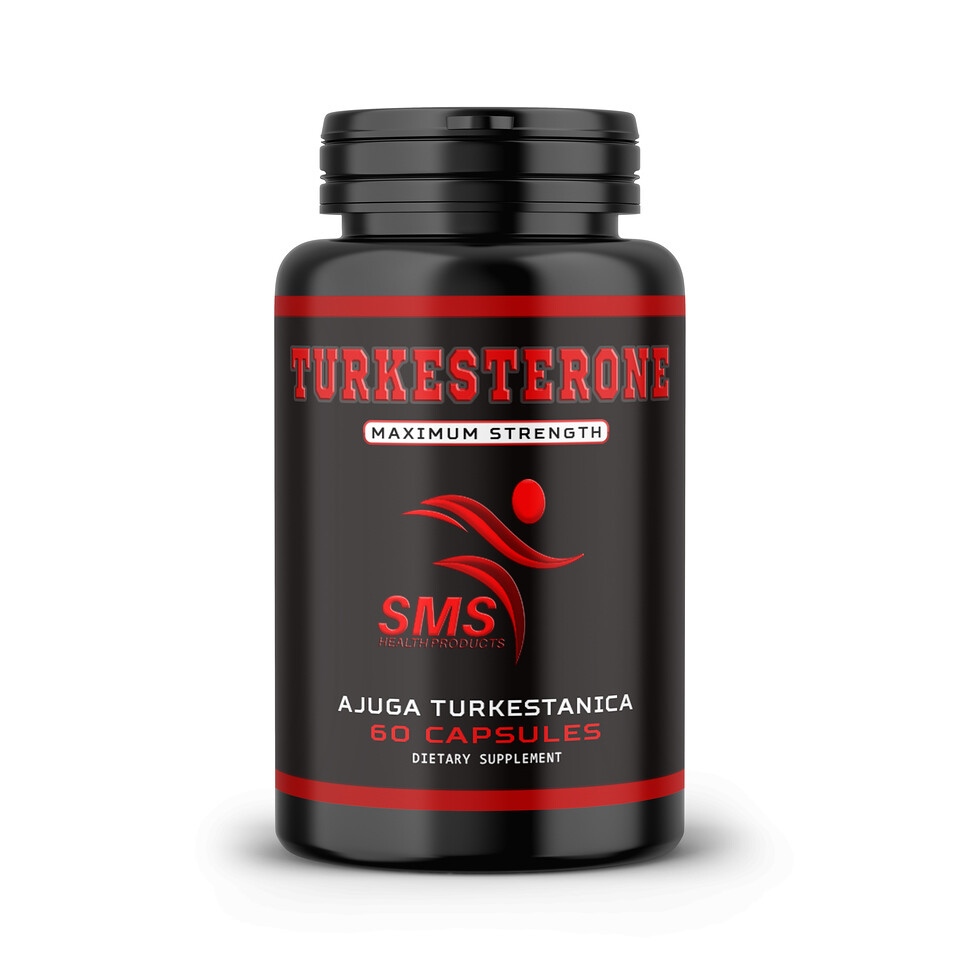 TURKESTERONE 1200mg AKA Ajuga Turkestanica Standardized to 10% 60 Caps Best