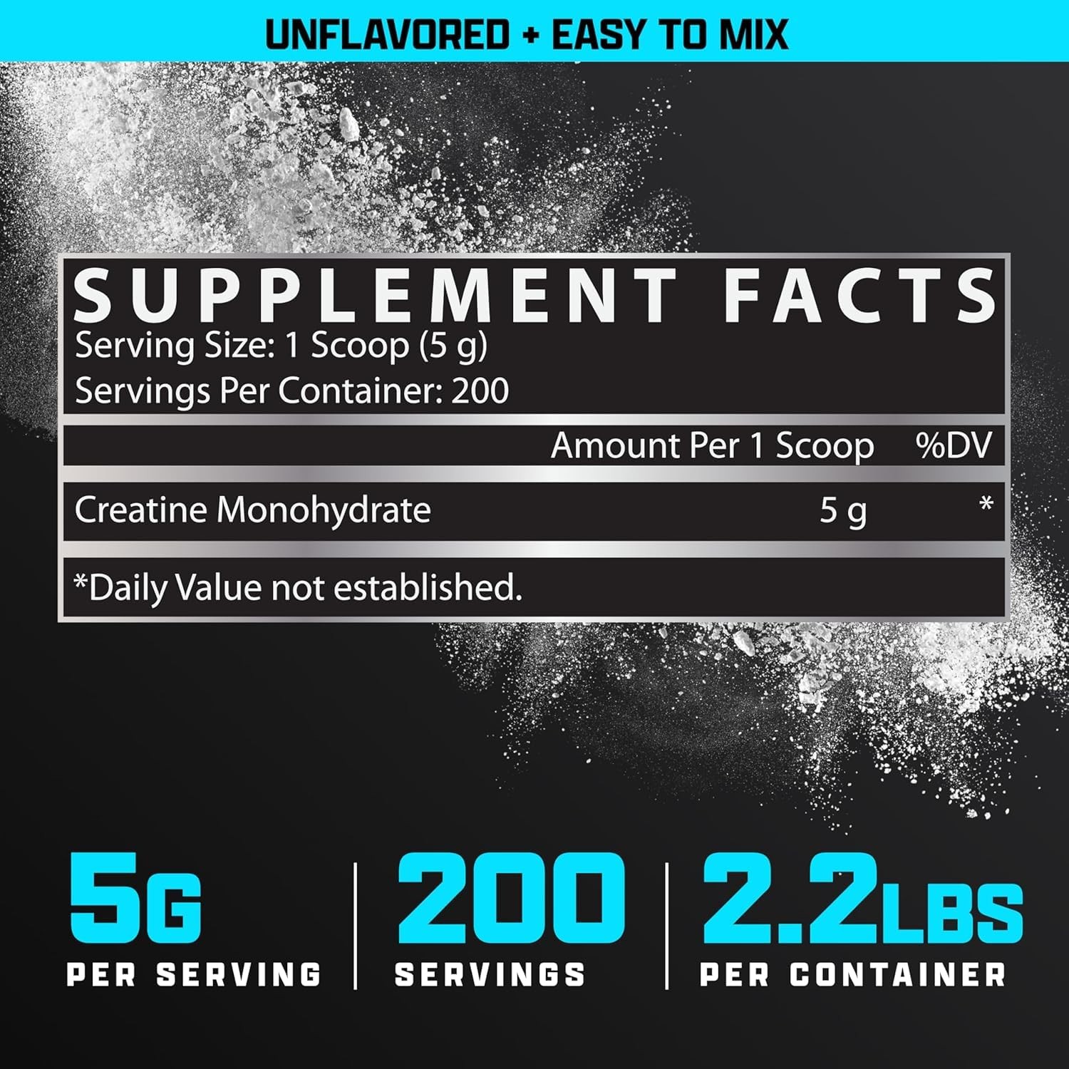 Nutrex Research Micronized Creatine 200 Servings (Pack of 1), White