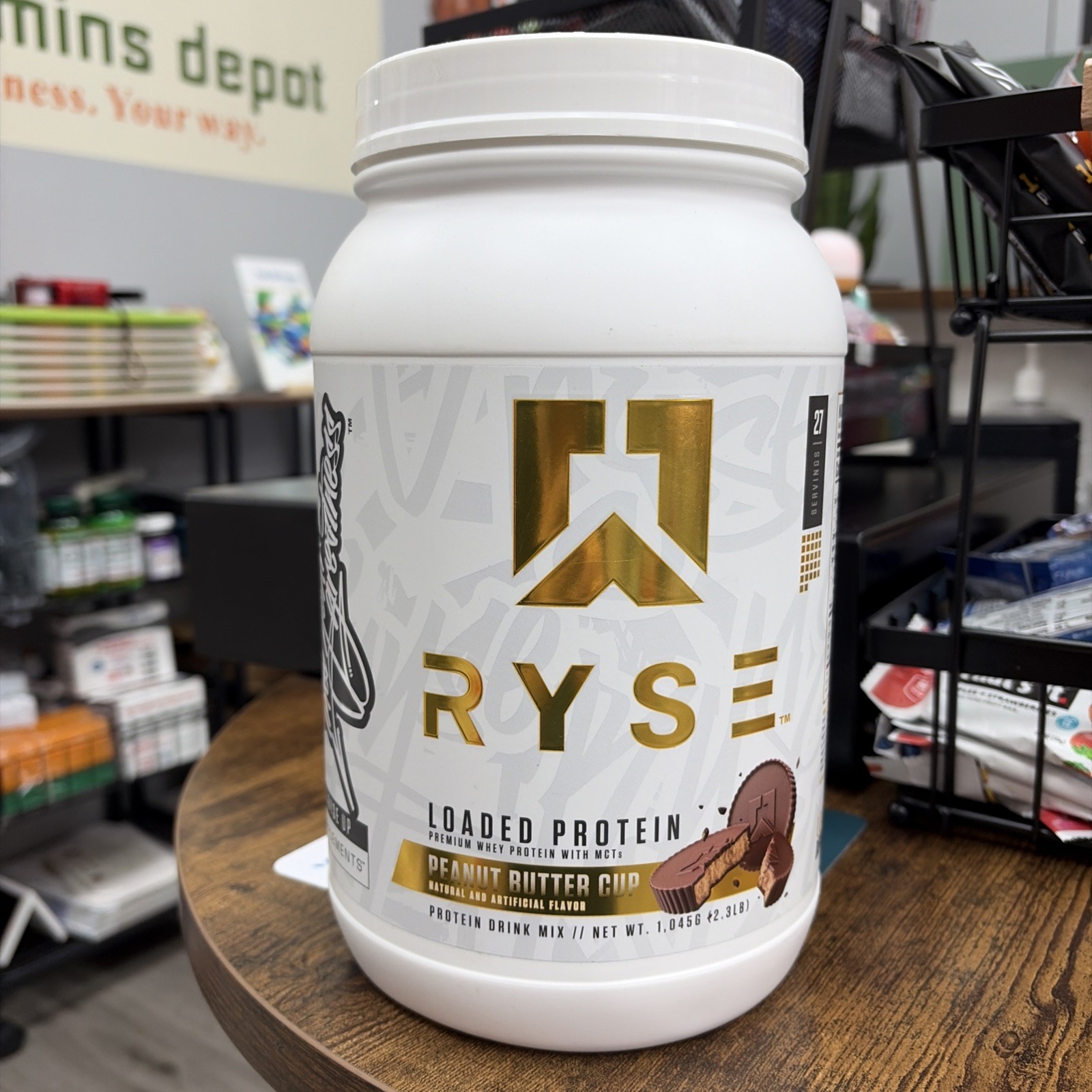 RYSE Loaded Premium Whey Protein Powder – Peanut Butter Cup 2.3 lbs EXp.8/26