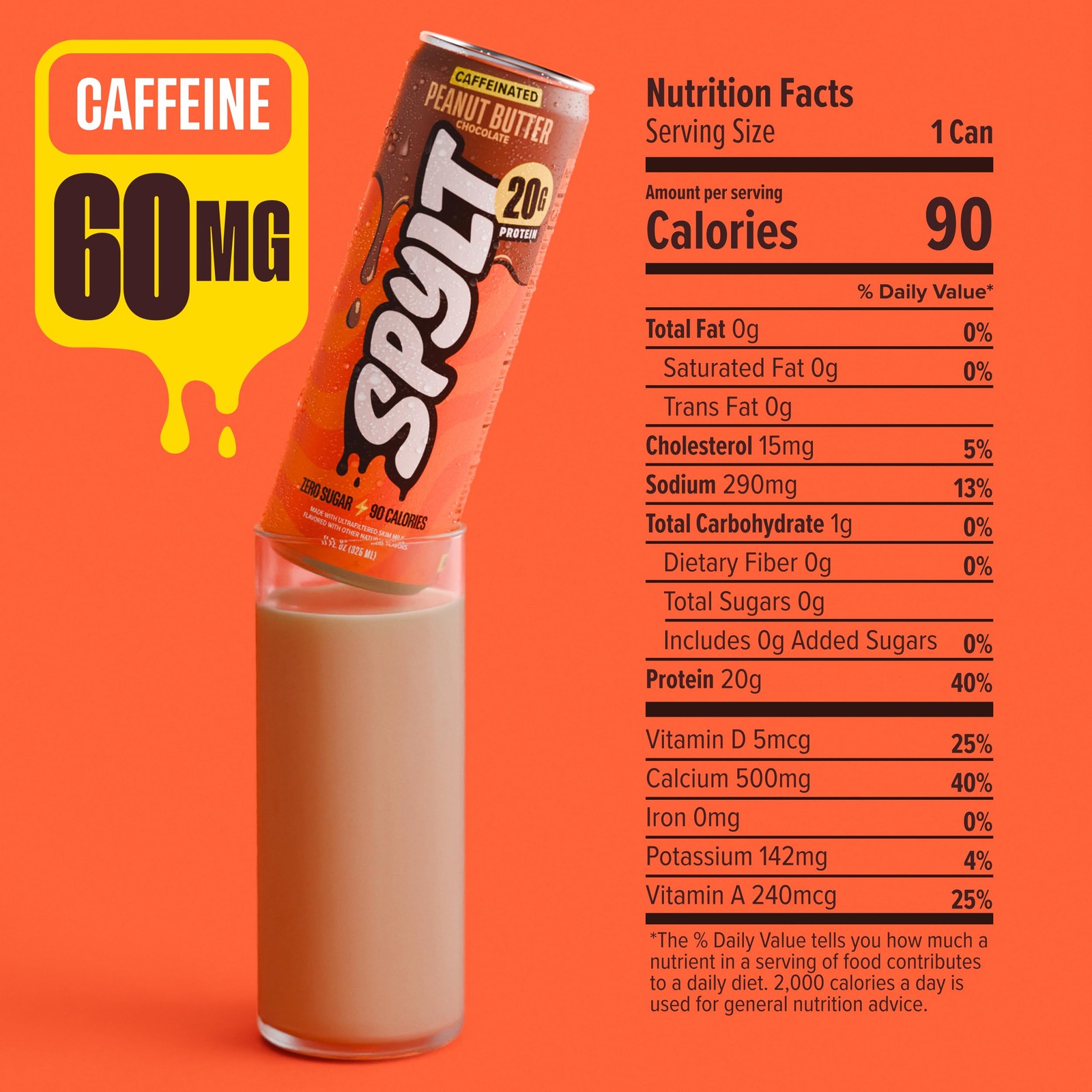Spylt High Protein Peanut Butter Chocolate Milk with 132 Fl Oz (Pack of 1)