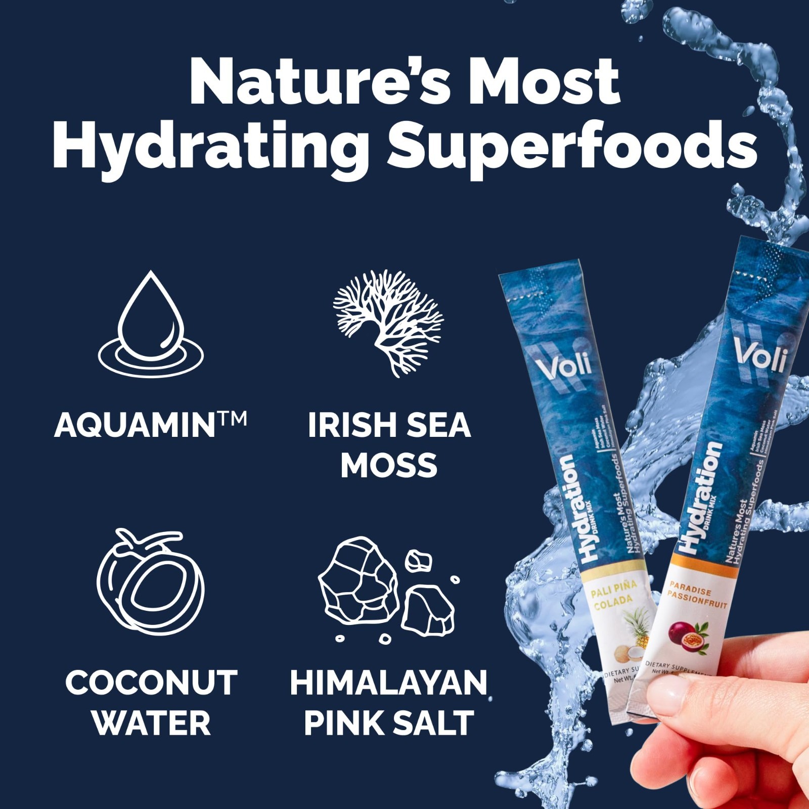 Electrolyte Drink Mix Packets | Sugar-Free Hydration Powder | Keto & Fasting Fri