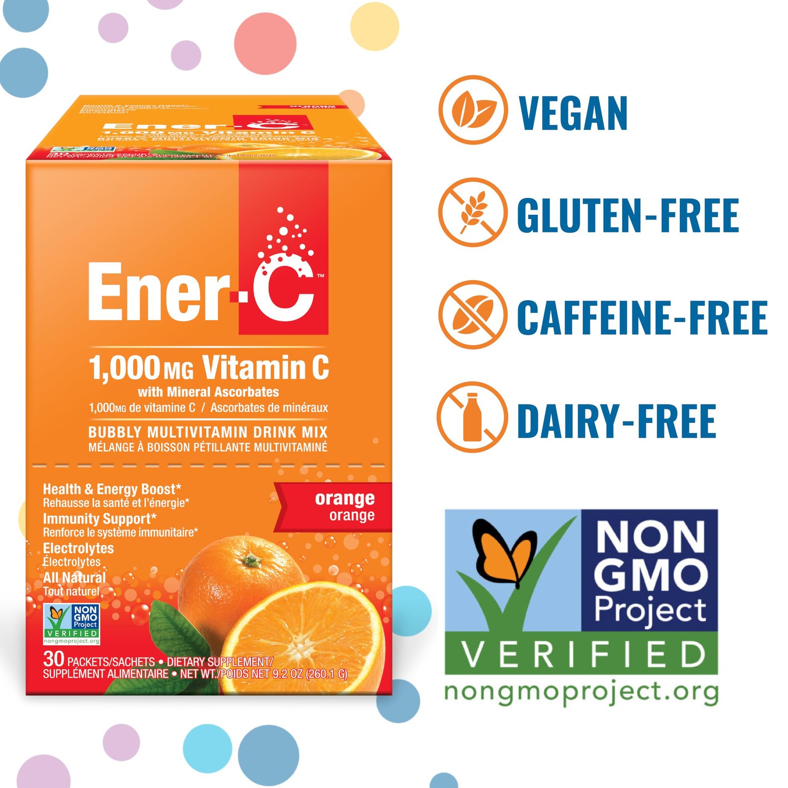 3/28 Ener-C Multivitamin Drink Mix – Vitamin Packets for Water, Electrolytes Pow