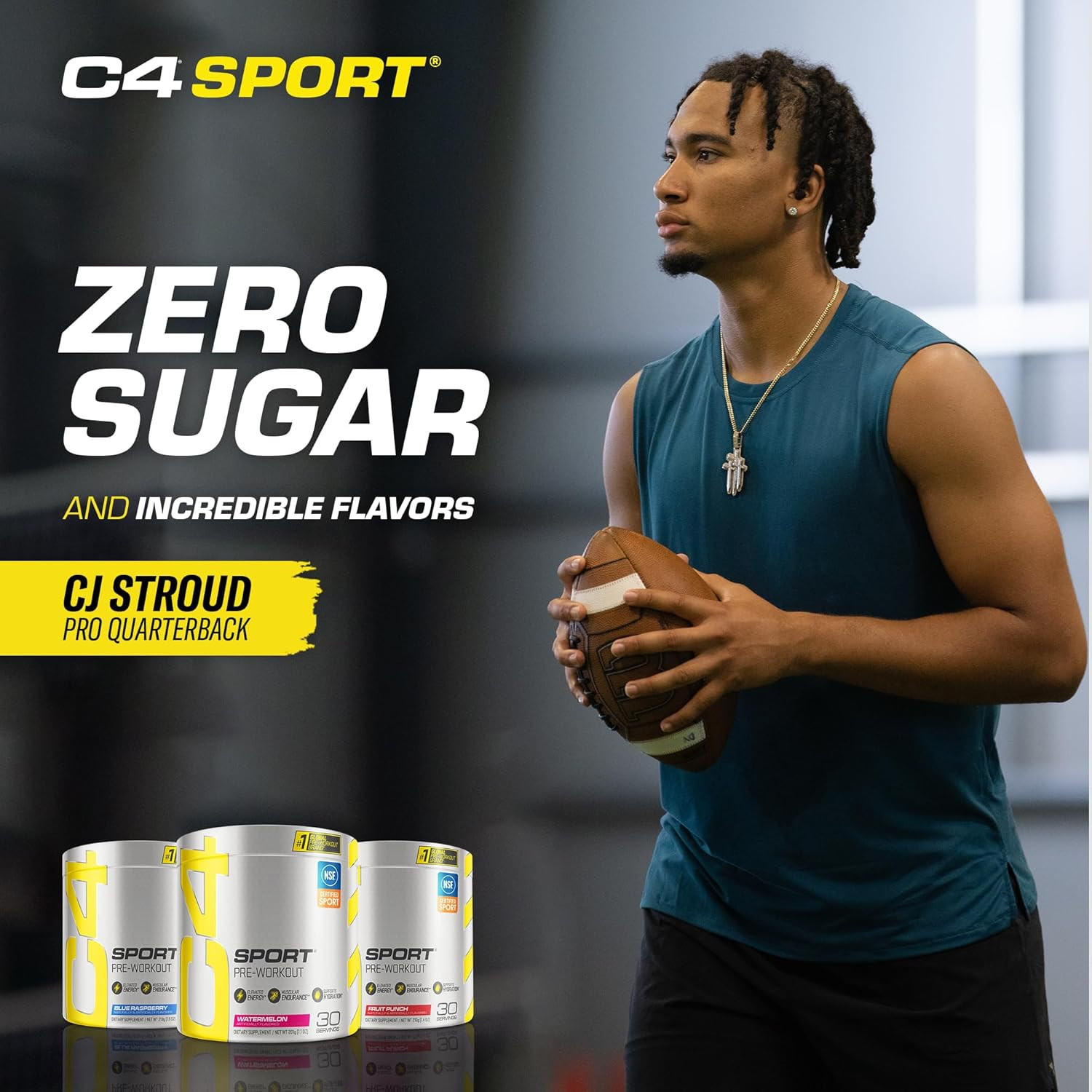C4 Sport Pre Workout Powder Watermelon – Pre Workout Energy with Creatine + 135m