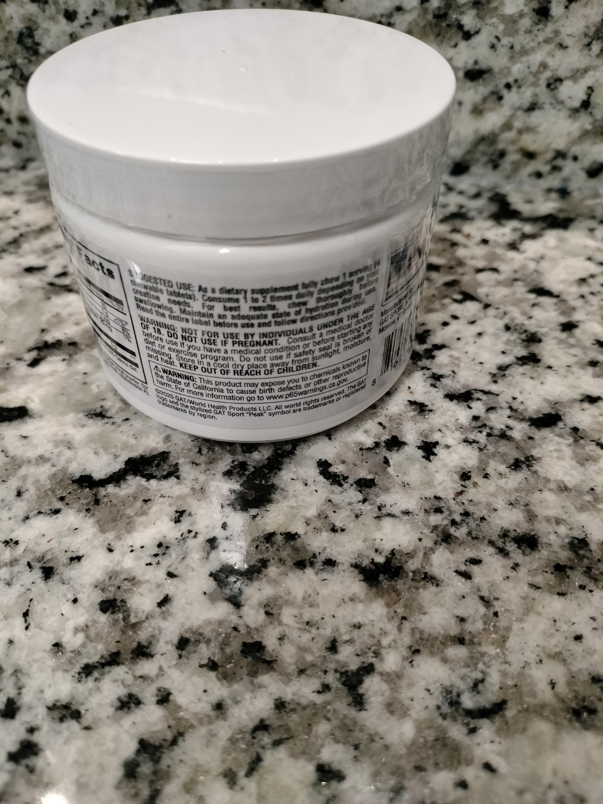 Gat Sport Creatine Chews, 10 Servings, Grape Cotton Candy Flavor
