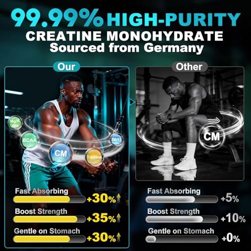 Creatine Monohydrate Gummies 5g BCAA B12 Energy Muscle