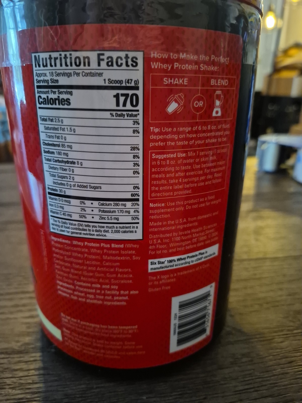 Six Star 100% Whey Protein Plus, 1.82 lbs – VANILLA CREAM 6/2/2028