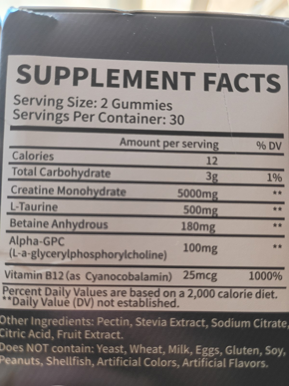 Creatine Monohydrate GUMMIES blueberry 🫐 Flavor 2 Pack 2 Month Supply