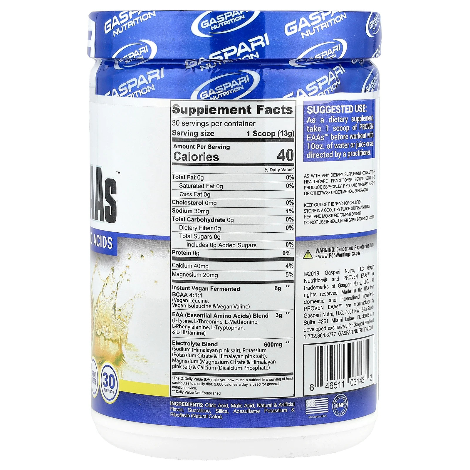Proven EAAs, Lemon Ice, 13.75 oz (390 g)