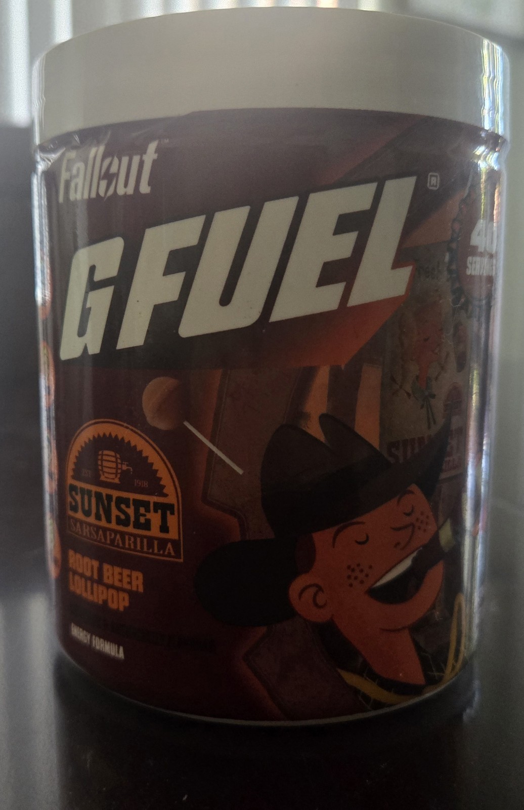 GFUEL Fallout Sunset Sarsaparilla Limited Edition OPENED TUB ONLY (Used Once)