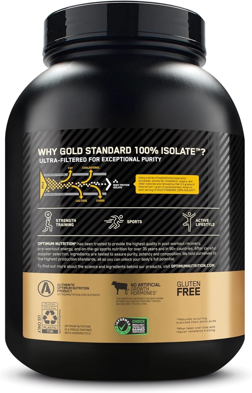 Gold Standard 100% Whey Protein Isolate – Chocolate Bliss, 3 lbs, 44 Servings