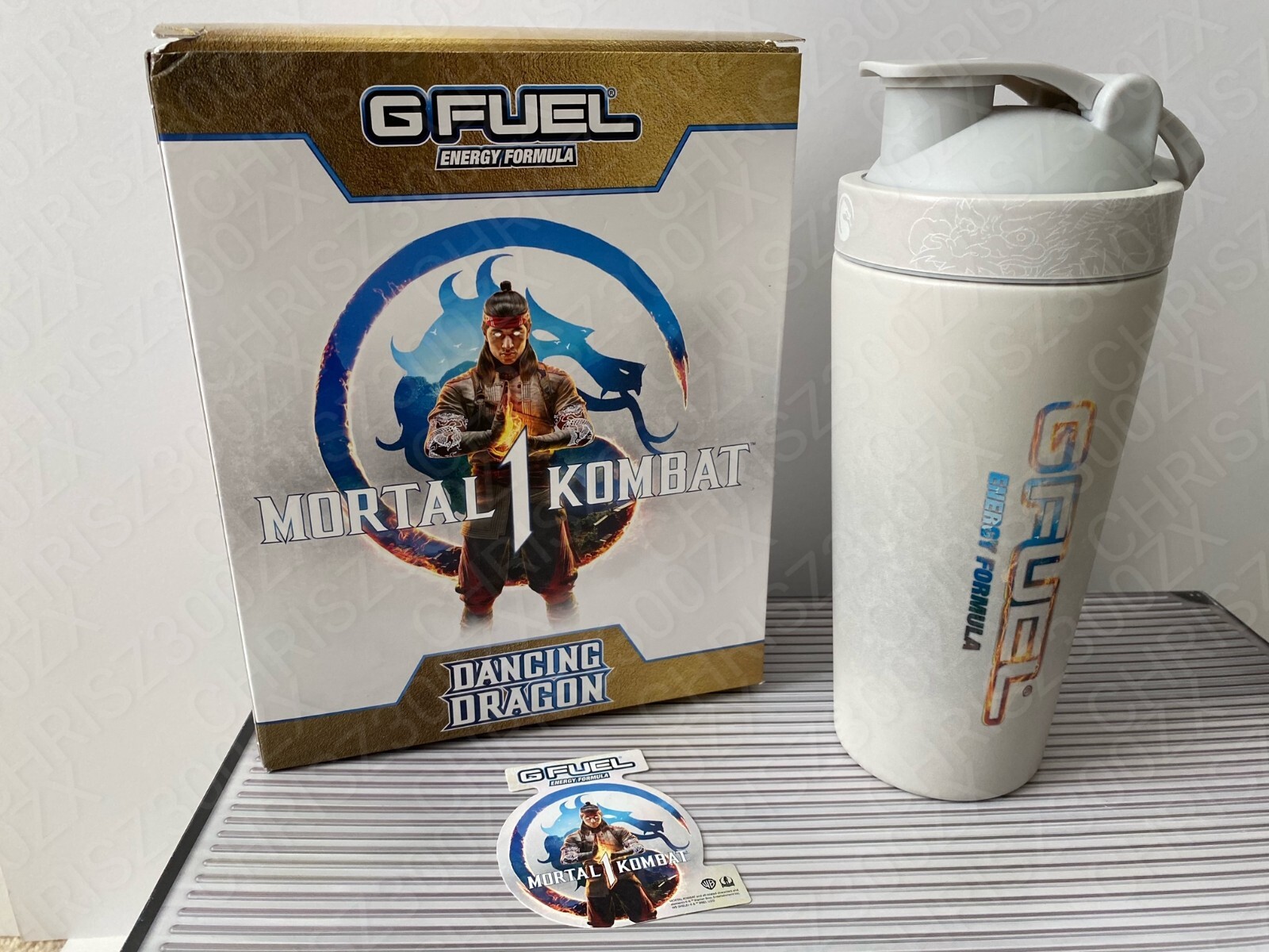 G FUEL Mortal Kombat 1 Collector’s Box + Lui Kang Metal Shaker & Sticker GFUEL