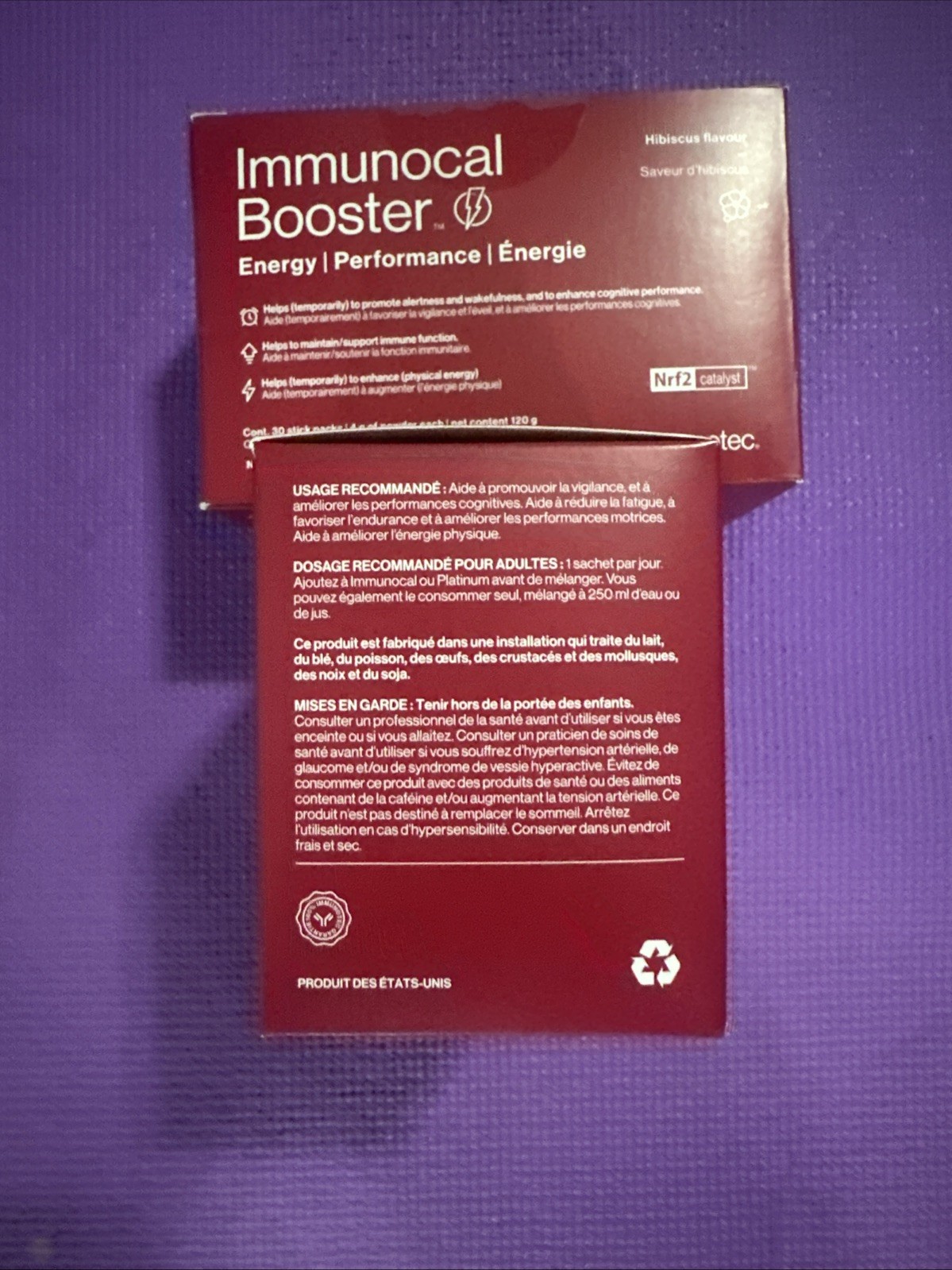 Immunocal Booster Energy (2 Packs) – New – Free Shipping – Exp 10/2027 HIBISCUS