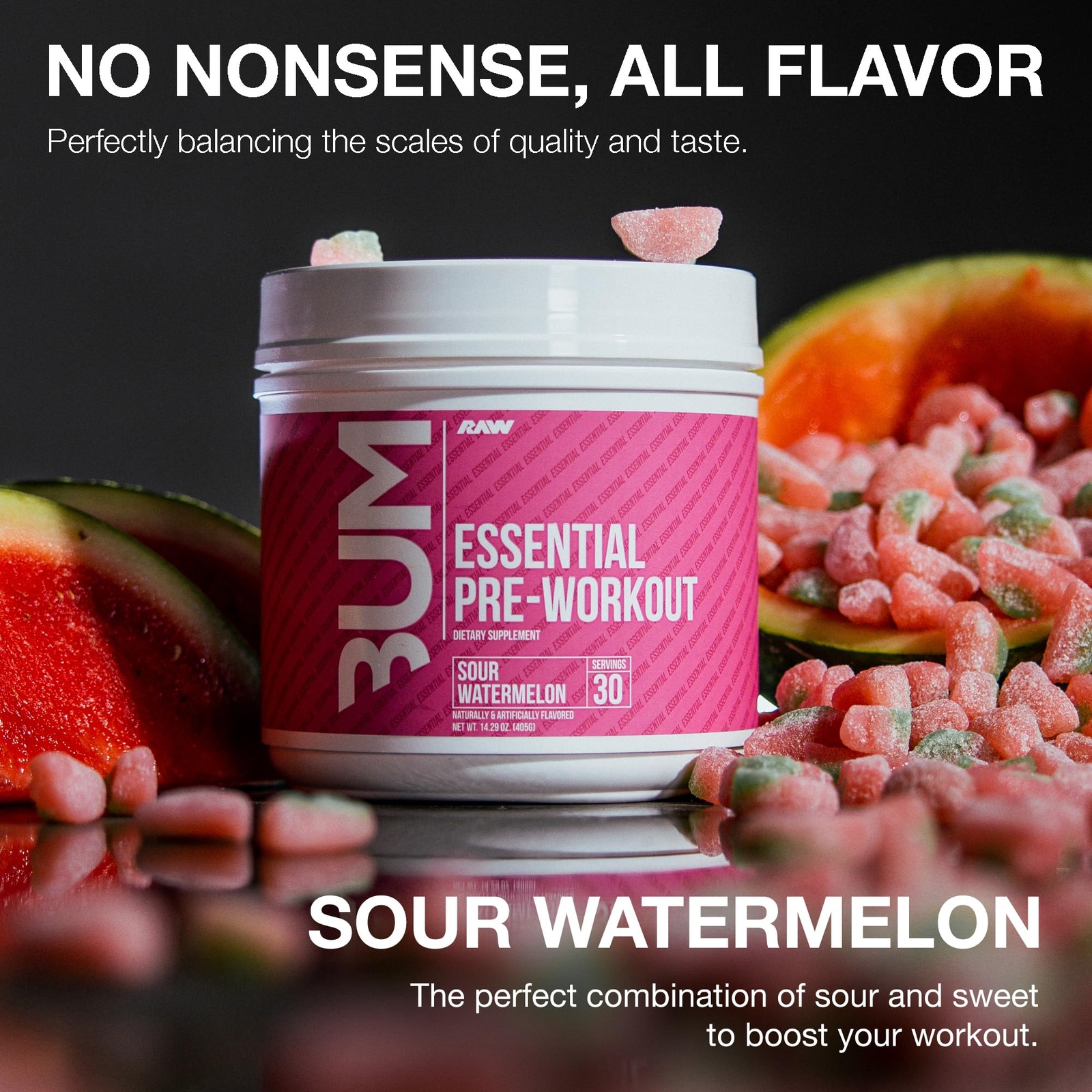 Sour Watermelon Pre Workout Supplement 30 Servings L Citrulline Beta Alanine …