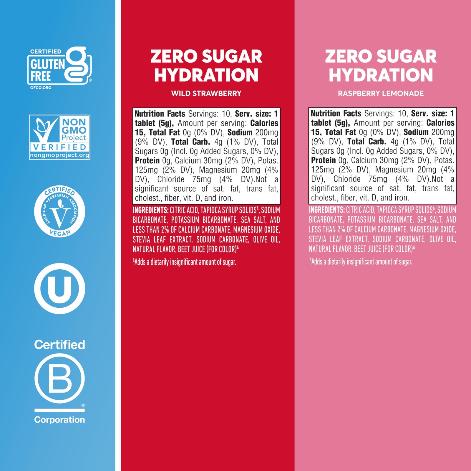 Nuun Zero Sugar Hydration – Potassium Fruit Flavors No