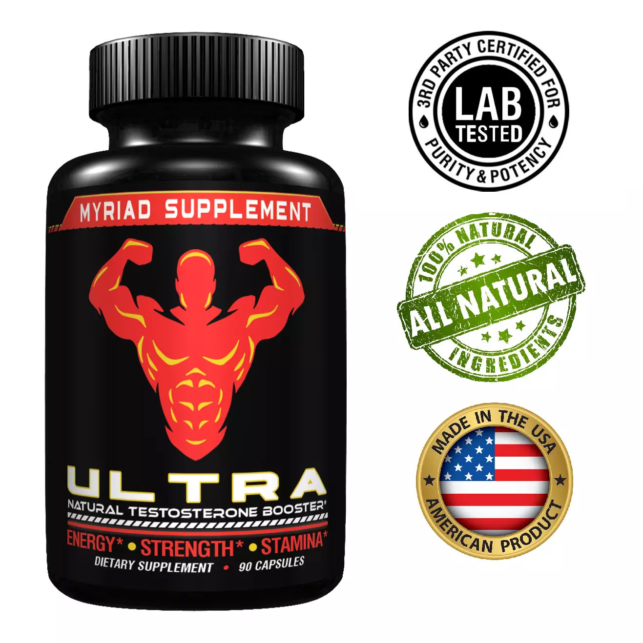 Testosterone Booster for Men, Testosteron Pills Pre Workout Nitric Oxide