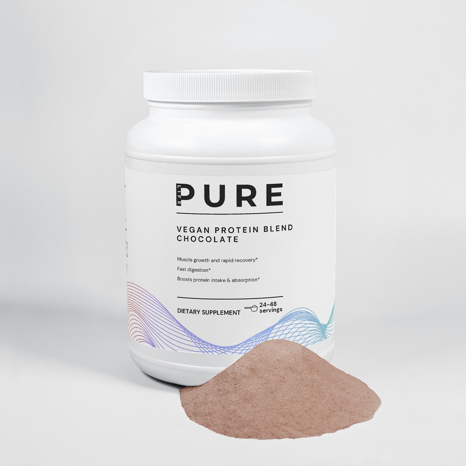 PURE LIFE Vegan Protein (Chocolate) – 48 servings