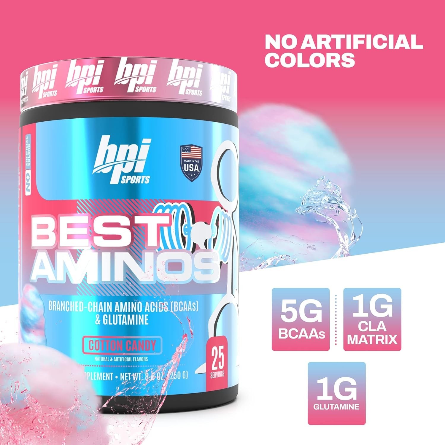 8.8 oz Best Aminos BCAA Powder – Hydration & Muscle Recovery Drink for Adults