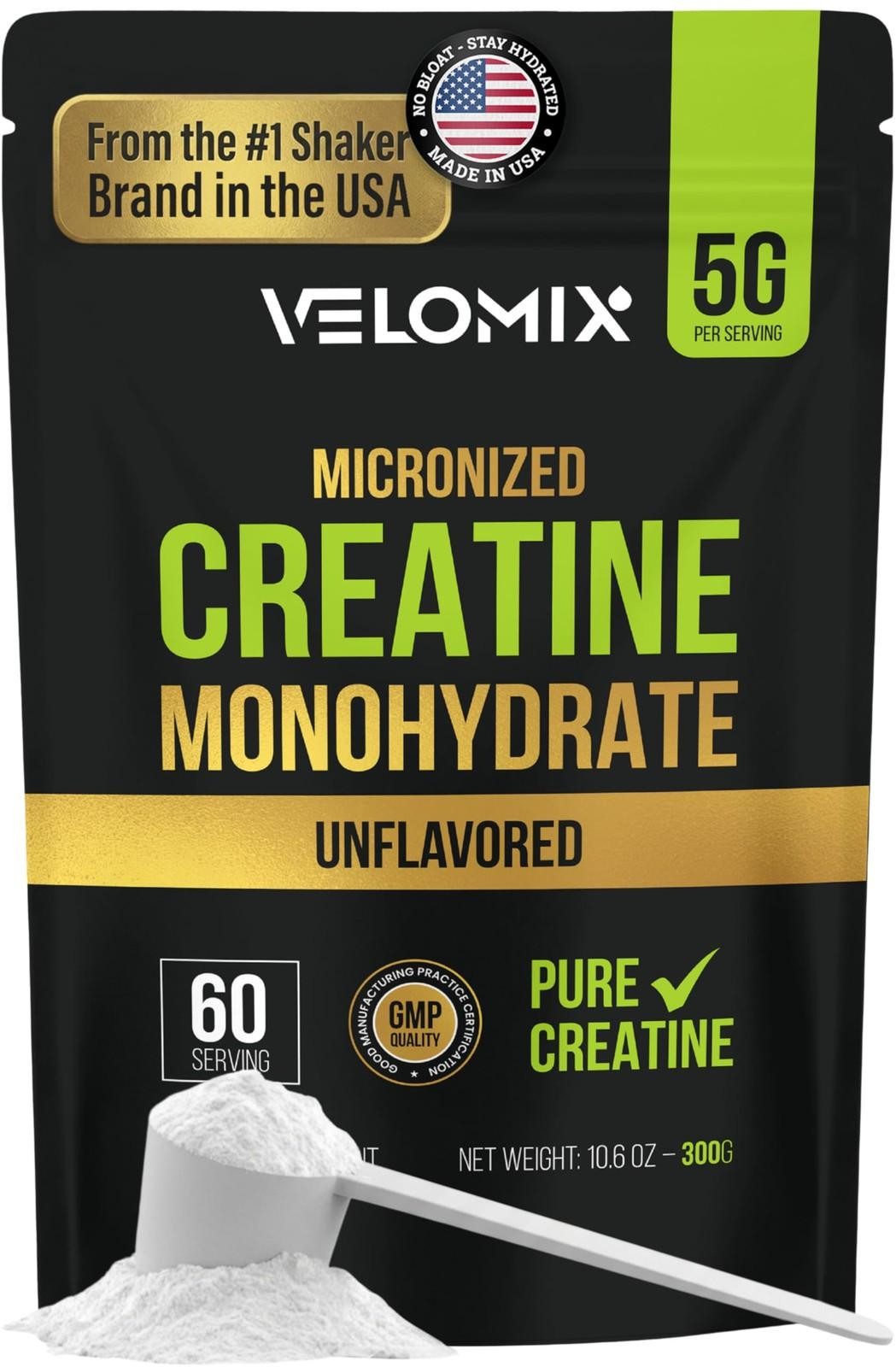Micronized Creatine Monohydrate Powder – 100% Pure Creatine Powder Unflavored an