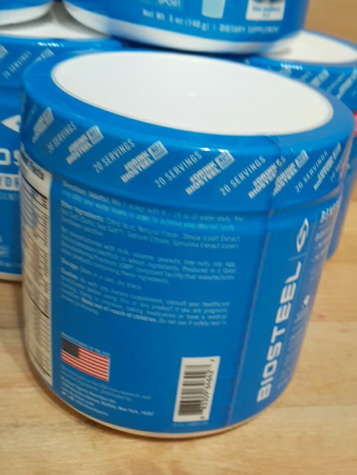 2 PACK: BIOSTEEL BLUE RASPBERRY HYDRATION MIX 20 SERVINGS NSF ELECTROLYTES 5oz