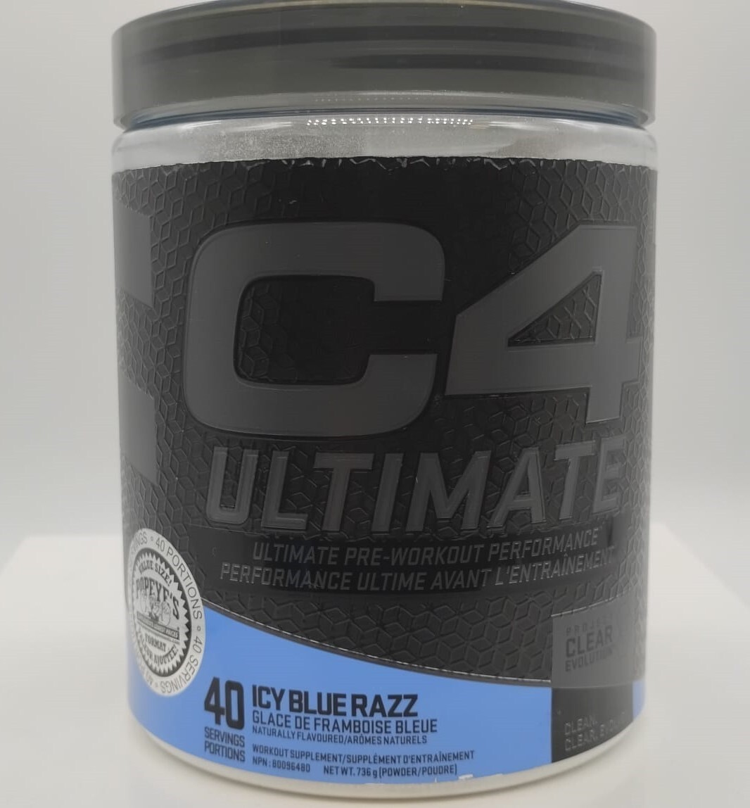 Cellucor C4 Ultimate Pre Workout (40 Servings) Fast Free Shipping! Icy Blue Razz