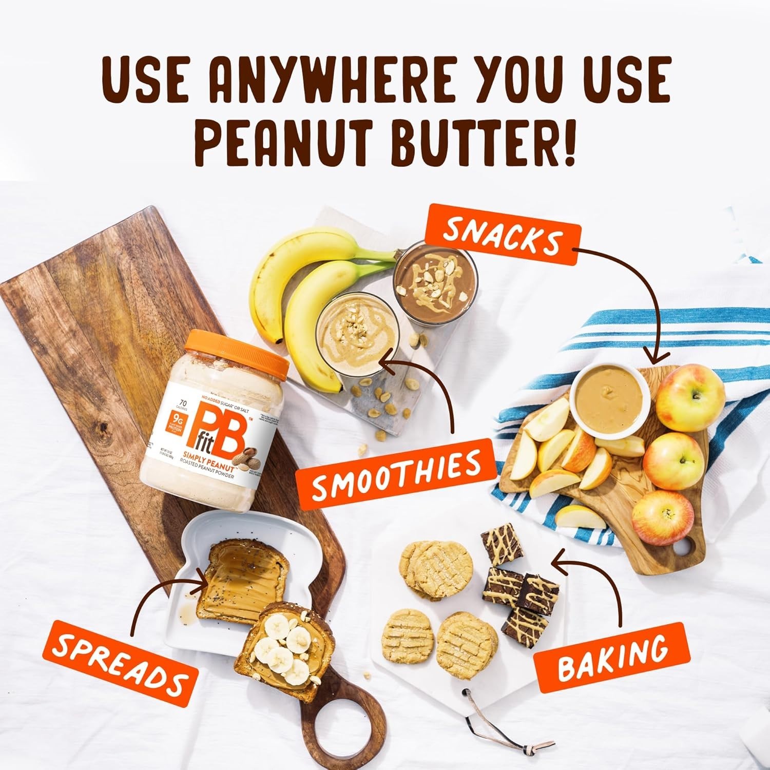 Delicious 24 oz Simply Peanut Powder – Low Fat, Plant-Based Protein Solution