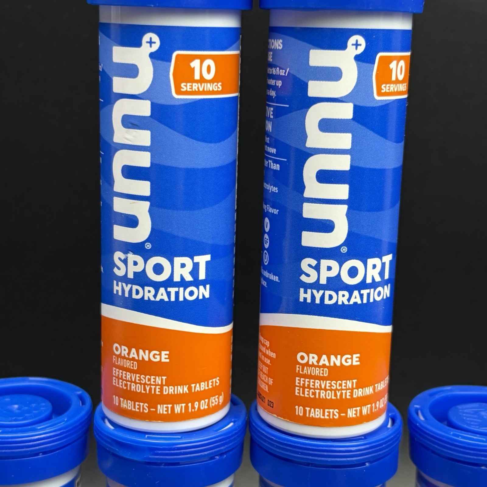 Nuun Sport Electrolyte Tablets Orange – 60 Count Pack (6 Tubes) EXP 8/26