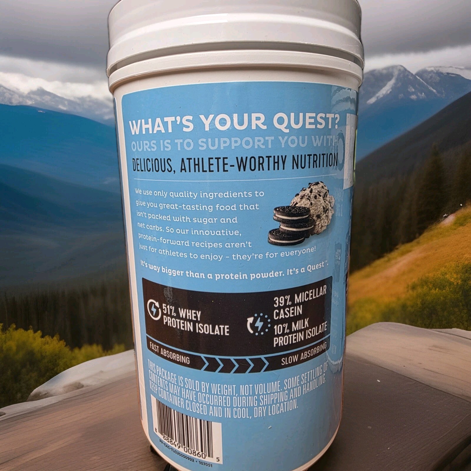 2 Pack Quest protein powder 1.6 Lbs Cookies And Cream