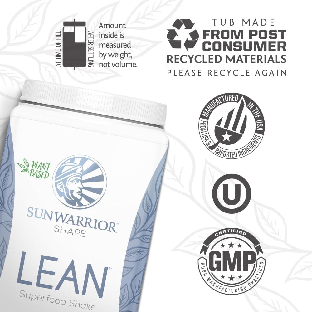 Sunwarrior Vegan Protein Superfood Shake Meal Replacement Organic, 1.59 lb