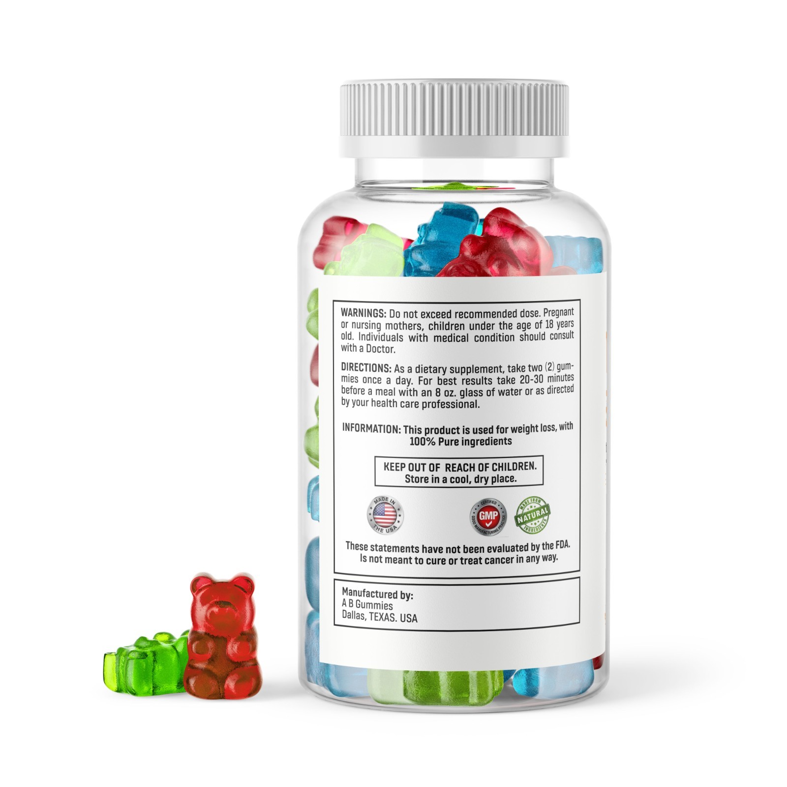 Turmeric Curcumin 2,000mg Gummies 60 Ct Vegan Gluten Free with Ginger Root