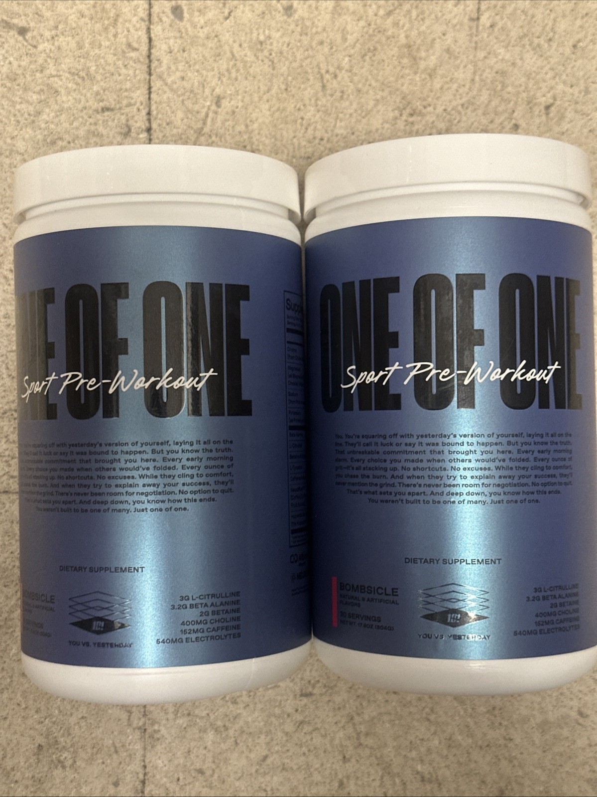 ONE OF ONE Sport Pre-Workout – Clean Energy & Focus with NeuroRush – Bombsicle