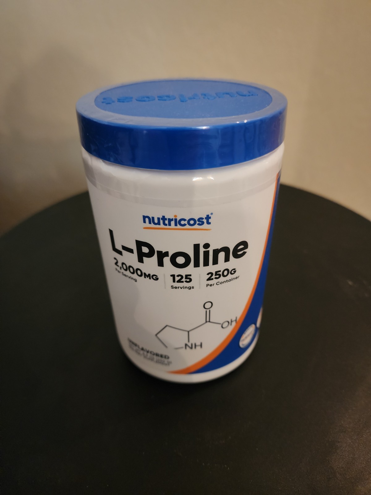 Nutricost L-Proline Powder 250 Grams – 2,000mg Per Serving, Non-GMO