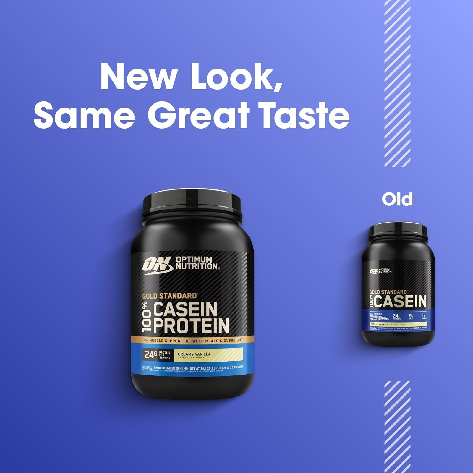 Optimum Nutrition Gold Standard Casein Protein Powder, Vanilla, 2 LB