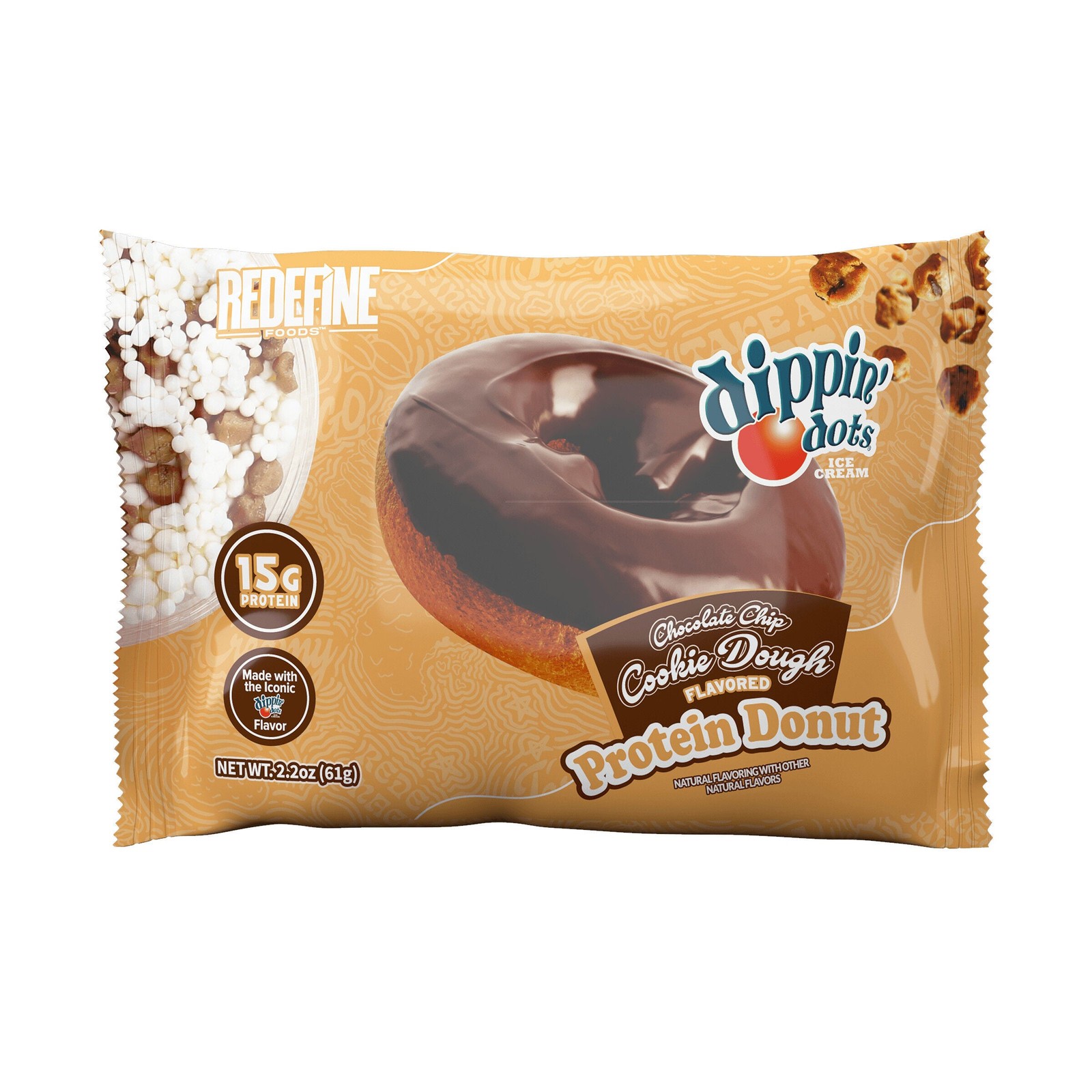 Protein Donut – Dippin’ Dots Chocolate Chip Cookie Dough (8 Donuts)