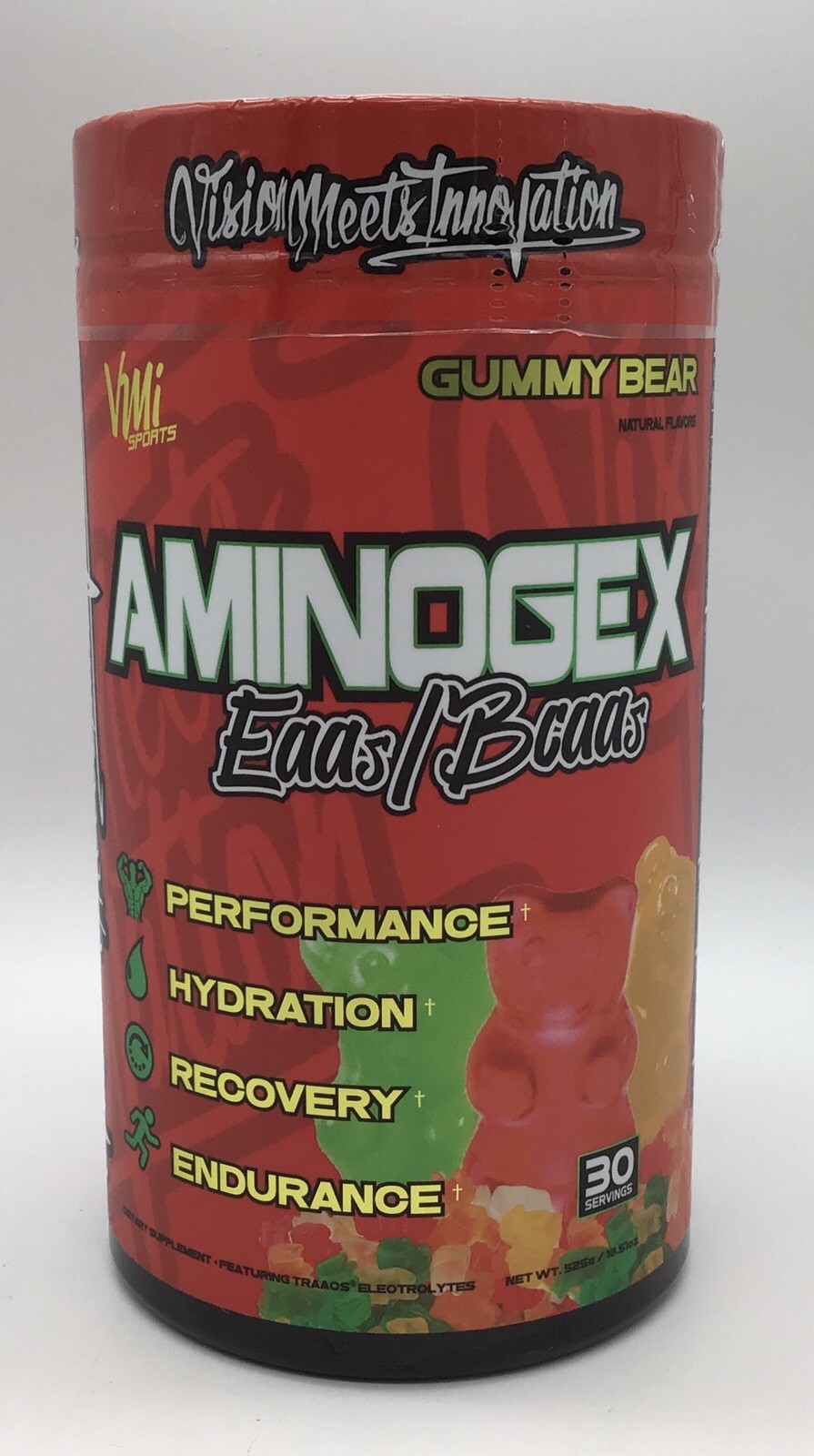 VMI SPORTS AMINOGEX EAAS/BCAAS GUMMY BEAR 30 SERVINGS EXP 09/2026 NEW & SEALED