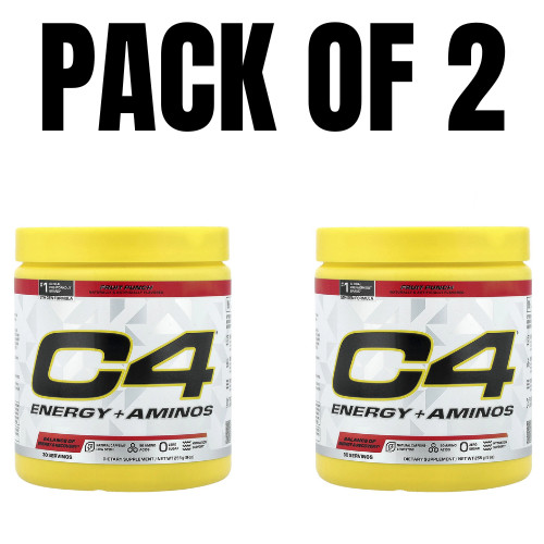 C4® Energy + Aminos – Fruit Punch – 9 oz (255 g) – Pack of 2