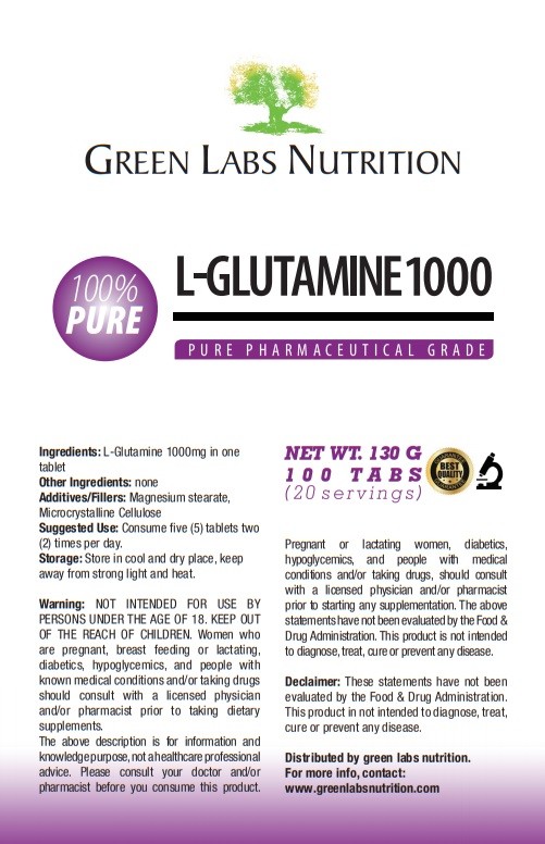 L-Glutamine Tablets 1000mg 100% Pure Amino Anticatabolic