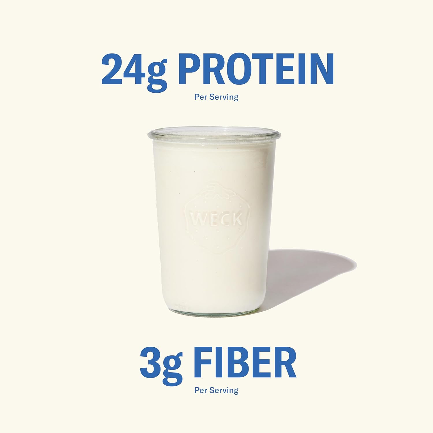 Grass Fed Whey Protein Powder, Vanilla Bean, 24G Protein with Collagen Peptides,