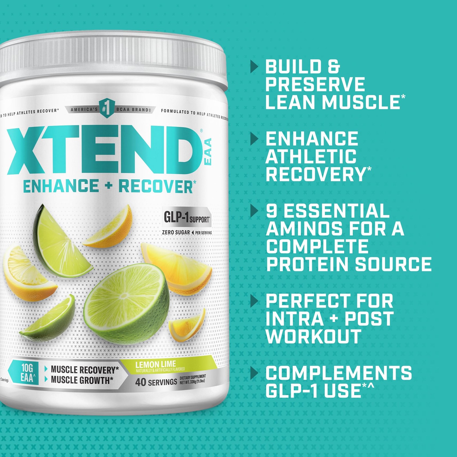 EAA + BCAA Powder for Muscle Recovery & Lean Muscle Growth, 9 Essential Amino…